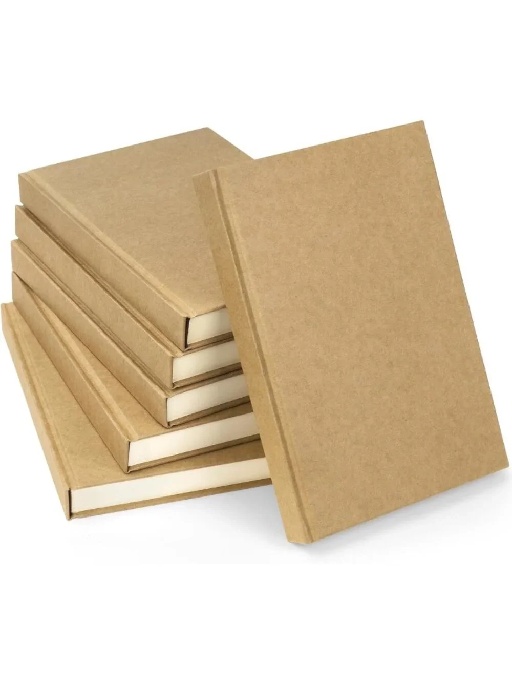 Set of 6 A5 Blank Sketchbooks - Unlined Hardcover Notebooks for Art & Journaling